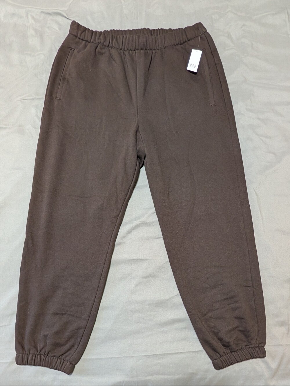 GAP Vintage Soft Fleece Jogger Sweatpants Brown High Rise Women's Size L NWT